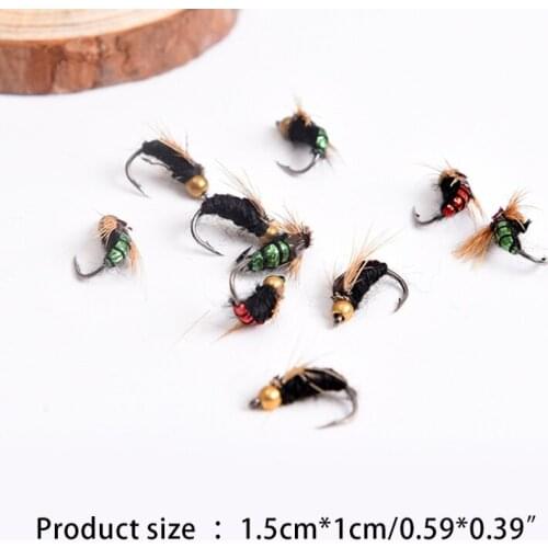 40pcs Fly Fishing Lure Fishing Artificial Insect Bait Dry Fly Fishing Lures Soft Sea Bass Trout Fly Fishing Lures Kit