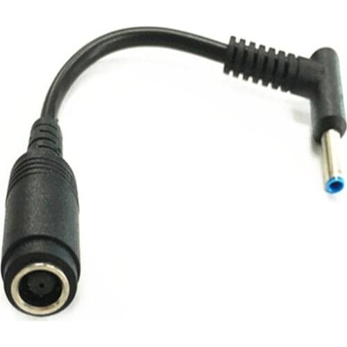 7.4*5.0 Female To 4.5*3.0 Elbow 7.4 To 4.5 Suitable for HP Dell Blue Tips Power Adapter Cable 13 Cm Adapter Connector Cable