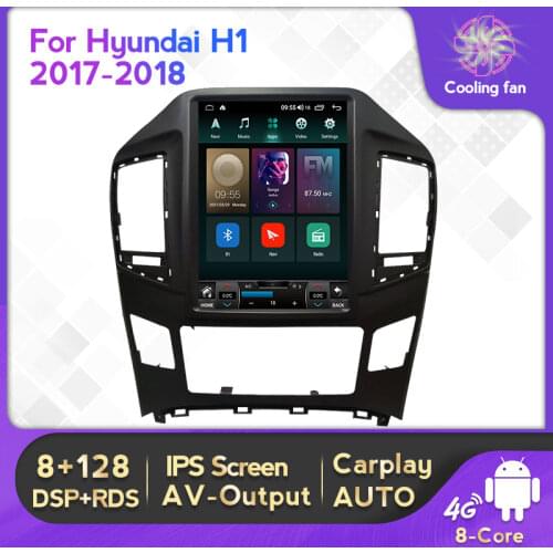 128G Carplay Auto DSP 4G Lte Car Multimedia Player For Hyundai H1 Grand Starex 2017 2018 Android 11 Stereo Navigation GPS 2 Din