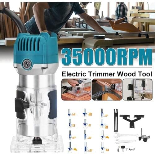 3000W Electric Hand Trimmer 6.35mm 220V EU Plug Wood Laminate Palms Router Joiners Router for Woodworking Power Tools Kit