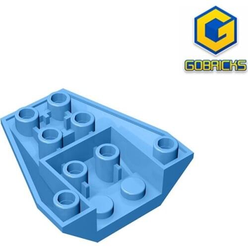 Gobricks GDS-1124 Wedge 4 x 4 Triple Inverted with Connections between 4 Studs compatible 13349 4855
