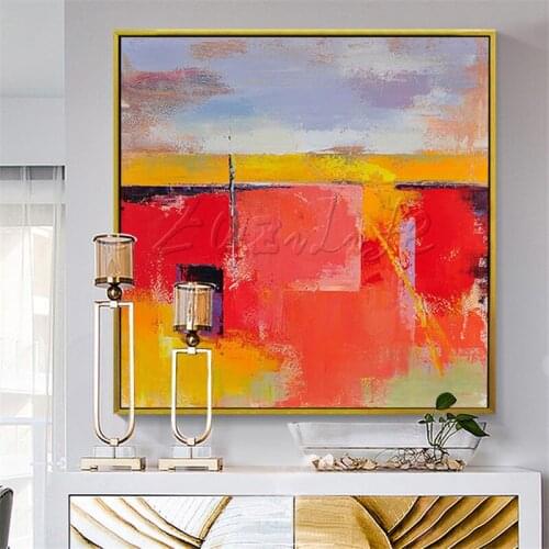 Canvas oil paintings Hand painted Modern abstract cuadros painting for Home decor on Canvas wall pictures for living room
