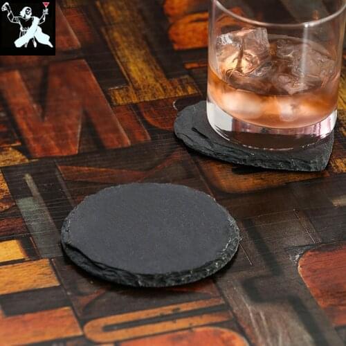 Round & Square Table Cup Mat Kitchen Mat Pad For Bar Cocktail Stainless Steel Mat Kitchen Glass Coaster Placemat Bar Tools
