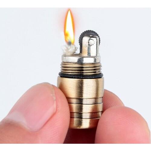 Mini Pendant Kerosene Lighter Dolphin Grinding Wheel Metal Lighter Men Gifts Gadgets for Men Technology Smoking Accessories