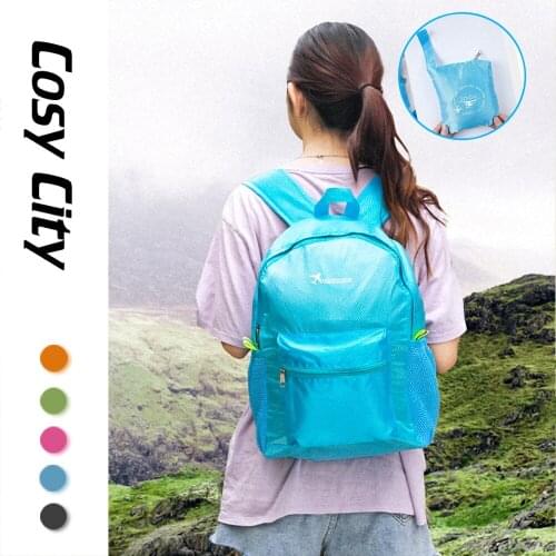 Fashion Women Men Foldable Backpack Male Feminina Shoulder Back Travel Sports Cheap Bag Female Waterproof Camping Hiking Bagpack