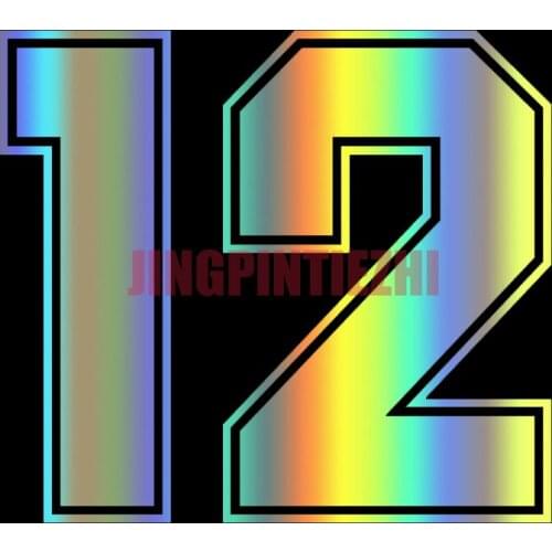 Car Stickers Vinyl Motorcycle Decal Car Window Body Decorative Funny Racing Number 12 Personality Car Stickers