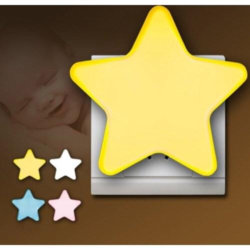 NEW Sensor Control Mini Star Moon LED Night Light for Dark Night Children Bedroom Bedside Lamp EU/US Plug Baby Sleeping
