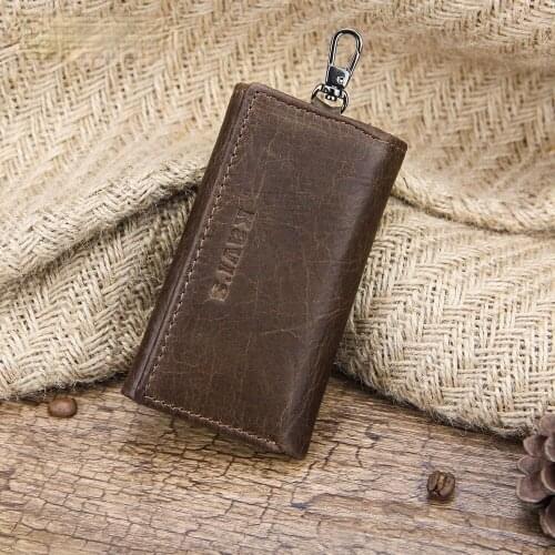 The new leather key case, fashionable, simple, lightweight, multifunctional coin purse pouch