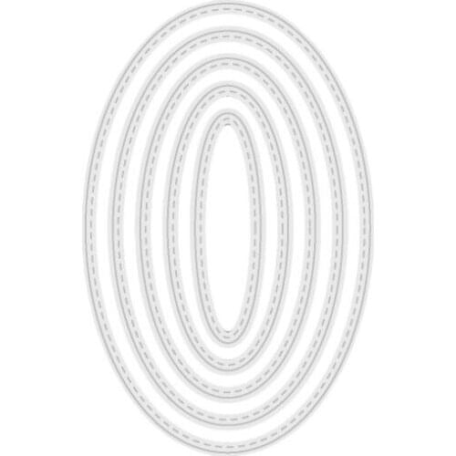 Oval Background Dies Craft Die Metal Cutting Dies Cut For DIY Paper Card Making Scrapbooking