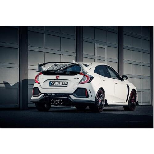 Civic Type R Car Poster Canvas Cloth Fabric Print Painting for Home Decor Wall Art Picture