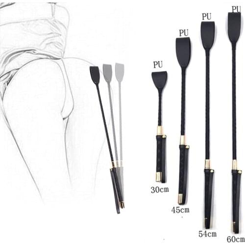 30-60CM BDSM PU Leather Spanking Paddle Long Whip Flirting Slave Bondage Flogge Fetish Sex Product For Couples Adults SM Games