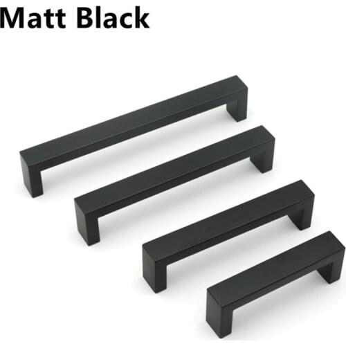 Kichen Cabinet Drawer Handles Knobs Brushed Nickel 96mm-224mm Bathroom Cabinet Door Handles Furniture Office Desk Drawer Pulls