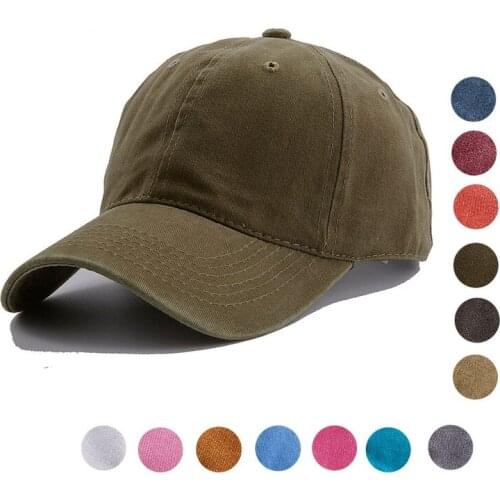 Solid Spring Summer Cap Women Ponytail Baseball Cap Fashion Hats Men Baseball Cap Cotton Outdoor Simple Visor Casual Cap