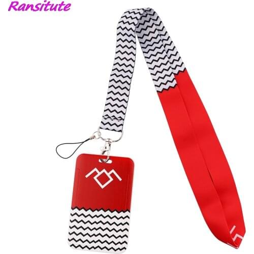 Ransitute R1840 TV Show Twin Peaks Neck Strap Lanyard For Keys ID Card Gym Phone Straps USB Badge Holder DIY Lariat Lanyard