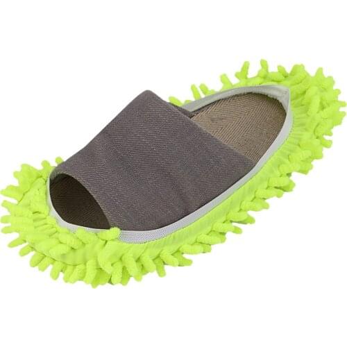 1Pair Multi-Function Home Dust Cleaner Mop Rag Slippers Shoes Cover Soft Removable Washable Floor Clean Slippers For Woman Men