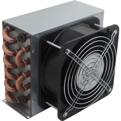 Tube heat exchanger for Physical cooling condenser coil refrigerator aluminum fin heat exchanger Small with shell copper