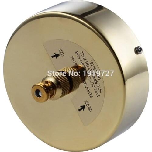 Vidric Stainless Steel Retractable Clothesline Clothes Dryer with Adjustable Braided Nylon String Hotel Style In Polished Chrome