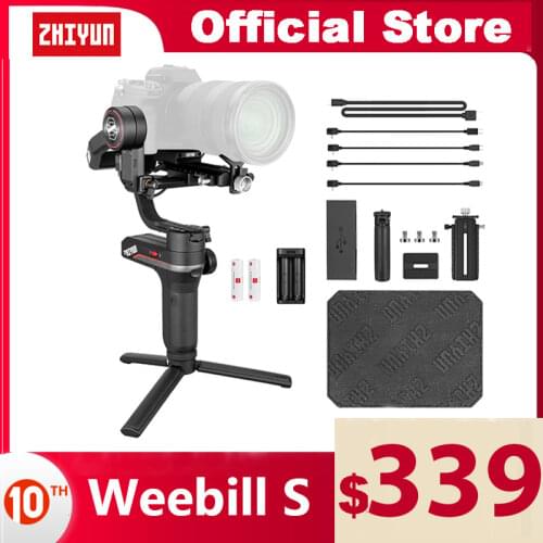 ZHIYUN Official Weebill S Stabilizer Image Transmission for Mirrorless Camera Canon/Nikon/Sony Handheld Gimbal New Arrival