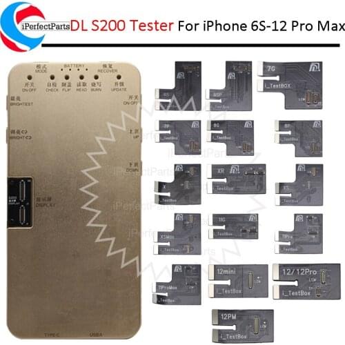 16 in 1 LCD Display Tester Box For iPhone 12Pro Max 12 Mini 11 Pro XS 8 7 6S Plus Programmer 3D Touch Testing True Tone DL S200