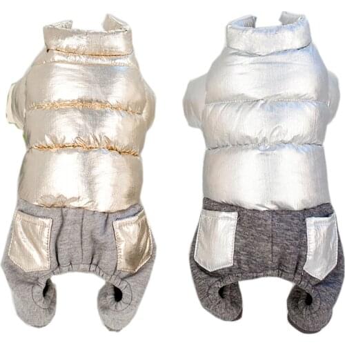 Winter Pet Dog Clothes for Small Dogs Warm Puppy Cat Dog Jumpsuit Down Jacket Coat Chihuahua Shih Tzu Overalls Clothing Outfit