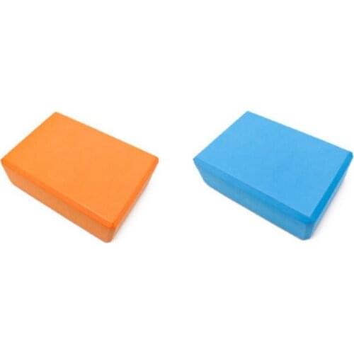 2 Pack Yoga Blocks High Density Brick Soft Non-Slip Exercise Bricks Stability and Balance for Exercise, Yoga, Pilates