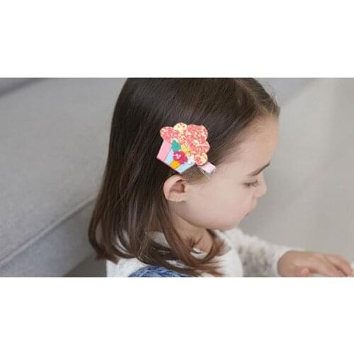 200pcs Girls ice cream hair clips hair accessories Girl Hair Clips Colorful Children Hairpin