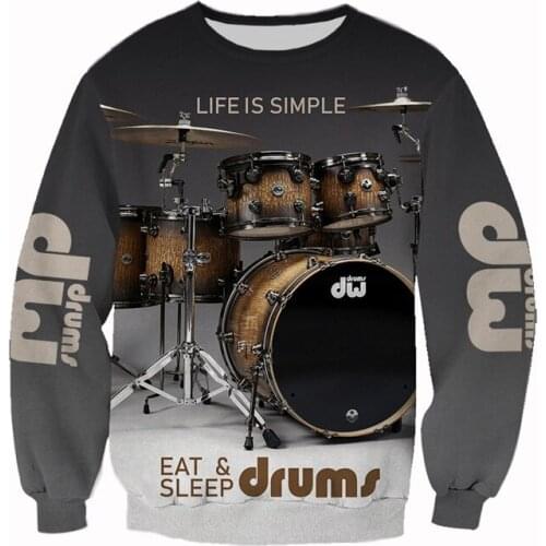 3D All Over Printed Dw Drums Clothes New Fashion Men Womens Casual Sweatshirt/Hoodie/Zip Hoodie