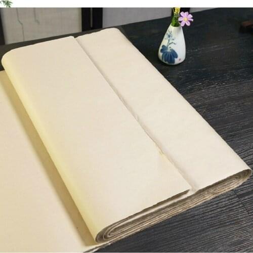 Bamboo Calligraphy Rice Papers Chinese Half-Ripe Xuan Paper Thicken Painting Xuan Paper Rijstpapier Carta Di Riso 70 Sheets