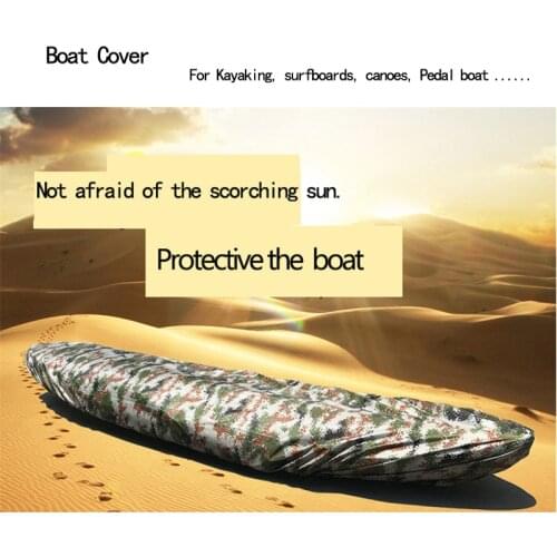 Fishing Canoeing Boat Cover V-Hull Waterproof dustproof and ultraviolet boat cover,suitable for Kayaking, surfboards, canoes
