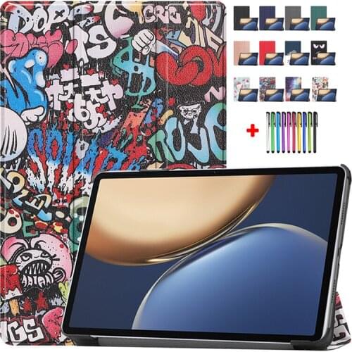 Auto Sleep Wake Function Tablet Cover For Huawei Honor Pad V7 Pro Case 2021 Painted Shell For Honor Pad V7 Pro Case 11'' + Gift