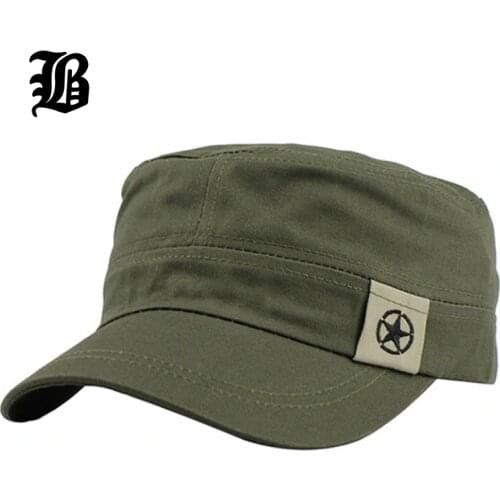 [FLB] 2016 New Fashion Sun Casual Military Hat Vintage Cotton Gorras Planas Sailor Patrol Fatigue Hats For Men Wholesale