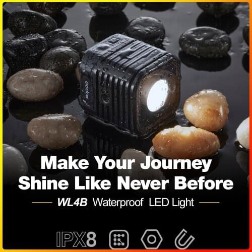 Godox WL4B 5600K 100ft Waterproof LED Light with Support Mobile APP CRI / TLCI 97 13 FX Effects Lighting