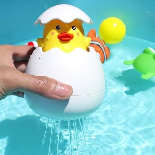 DROPSHIPPING Baby Bathing Toy Duck Penguin Egg Water Spray Sprinkler Bathroom Sprinkling Shower Swimming Water Toys Kids Gift