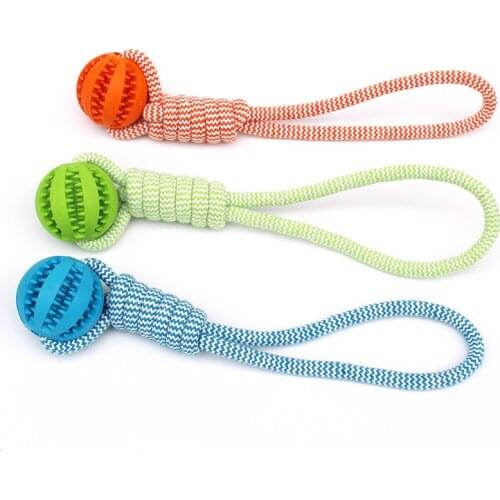 Dog Toy, Cotton Rope Hand Drawn Spilled Food Ball, Medium and Large Pet Toy, Molar Bite Dog Toy Ball Dog Toys for Large Dogs