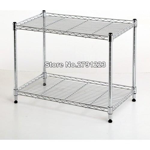 Kitchen rack microwave oven rack double-layer countertop oven rack 2 shelves stainless steel storage rack