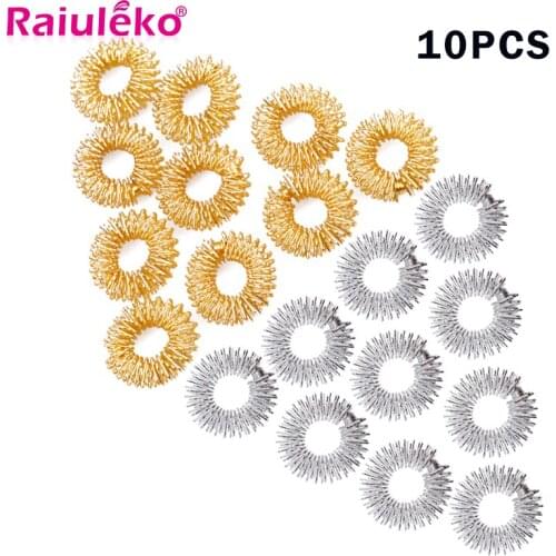 10pcs/Lot Hot Sale Finger Massage Ring Acupuncture Ring Health Care Body Massager Relax Hand Figure Massage Finger Lose Weight