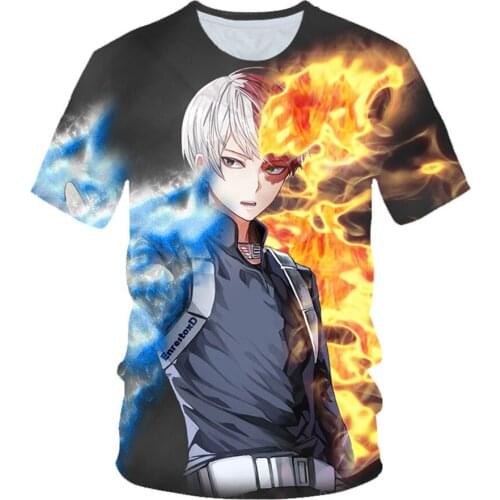 Fashion summer movie cartoon characters 3D printing mens short-sleeved T-shirt casual all-match mens super full size shirt