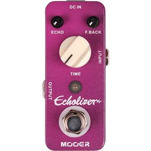 MOOER Echolizer Delay Electric Guitar Effect Pedal Processor True Bypass Full Metal Shell 25ms-600ms Delay Time Guitar Parts