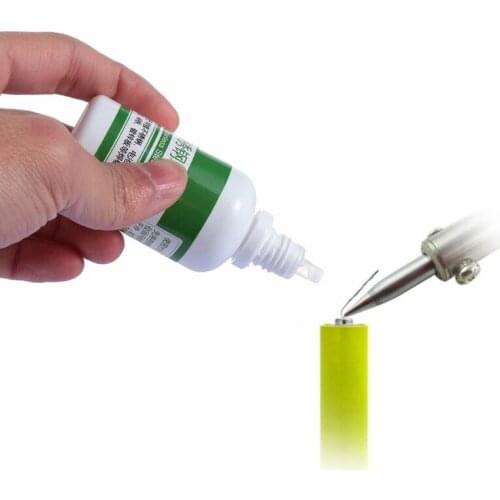 Powerful Rosin Soldering Agent No-clean Flux White Steel Plate Iron Battey X4YD