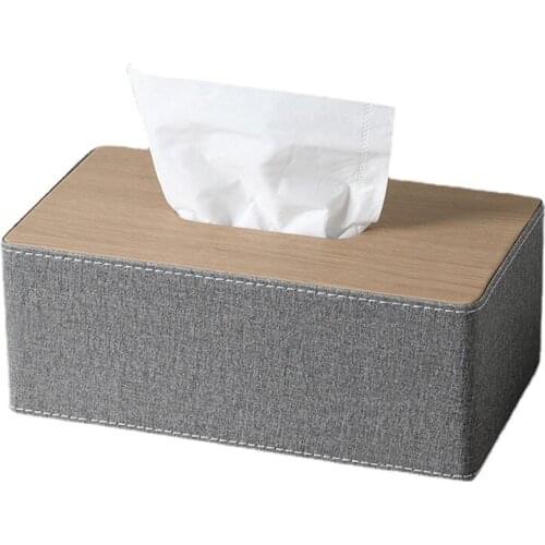 Creative Home Paper Box Living Room Tissue Nordic Simple Light Luxury Tissue Box Dispenser Leather Rangement Household Eg50zj
