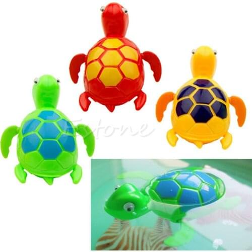New Kids Baby Child Wind Up Swimming Pool Bath Time Toy Animal Floating Turtle Wholesale