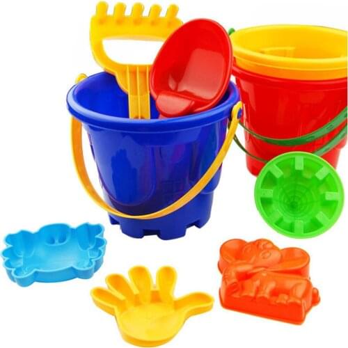 Beach 7pcs Sand Toys Sandbox Toy Kids Beach Toys Castle Bucket Spade Shovel Strand Rake Water Tools Praia Toys For Children