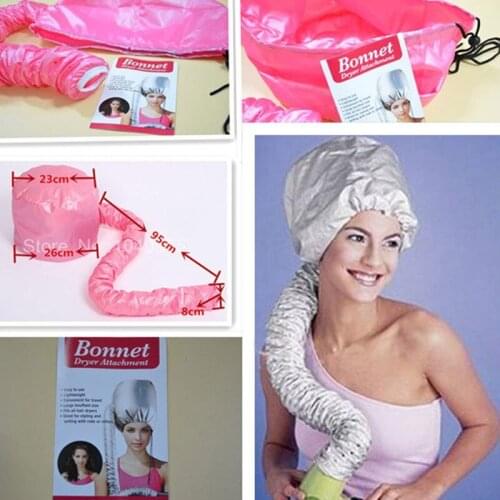 Easy use Hair perm hair dryer nursing dye hair modelling warm air drying treatment cap home safer than electric cap(pink)