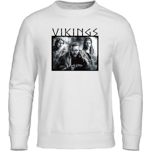 Vikings Ragnar Lothbrok Lagertha Hoodies Men Hip Hop Sweatshirt Harajuku Casual Streetwear Mens Print Pullover Autumn Warm Hoody