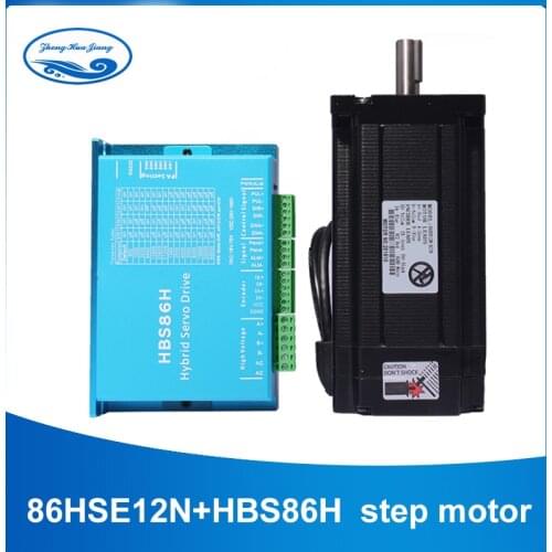 Nema 34 Stepper Motor Driver Servo Motor 86HSE8.5N+HBS86H Closed-loop step motor 8.5N.m Nema 34 86 Hybrid closed loop 2-phase