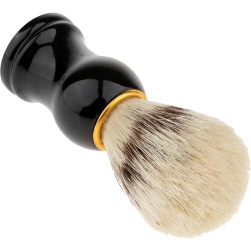 Soft Bristle Mens Beard Mustache Shaving Brush Shave Razor Tool with Comfortable Handle