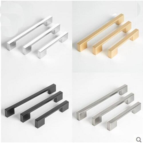 Satin Nickel Modern Handle Drawers Cabinets