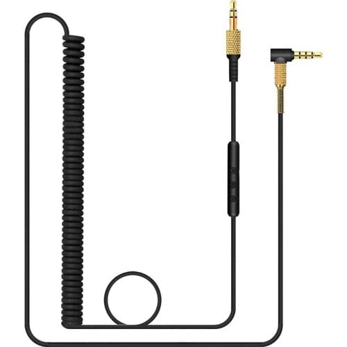 Spring Coiled Replacement Cable Extension Cord for Marshall Major Monitor Mid I 1 II 2 III 3 IV A.N.C Voice Bluetooth Headphones