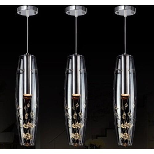 LED Crystal Pendant Light Modern LED Pendant Lamp kitchen light hanging lamp indoor lighting