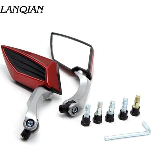 Universal 8MM 10MM motorcycle rearview Side mirror For Honda CBR1100XX CBR300R CB300F FA CBR500R CB500F X Kawasaki z900 z1000